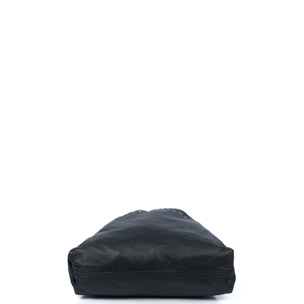 Victoria Beckham Tote Drawstring Bucket Bag in Black, Leather