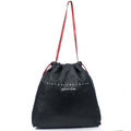 Victoria Beckham Tote Drawstring Bucket Bag in Black, Leather