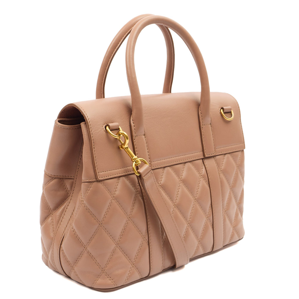 Mulberry Tote Bayswater Backpack in Dark Blush, Calfskin Leather