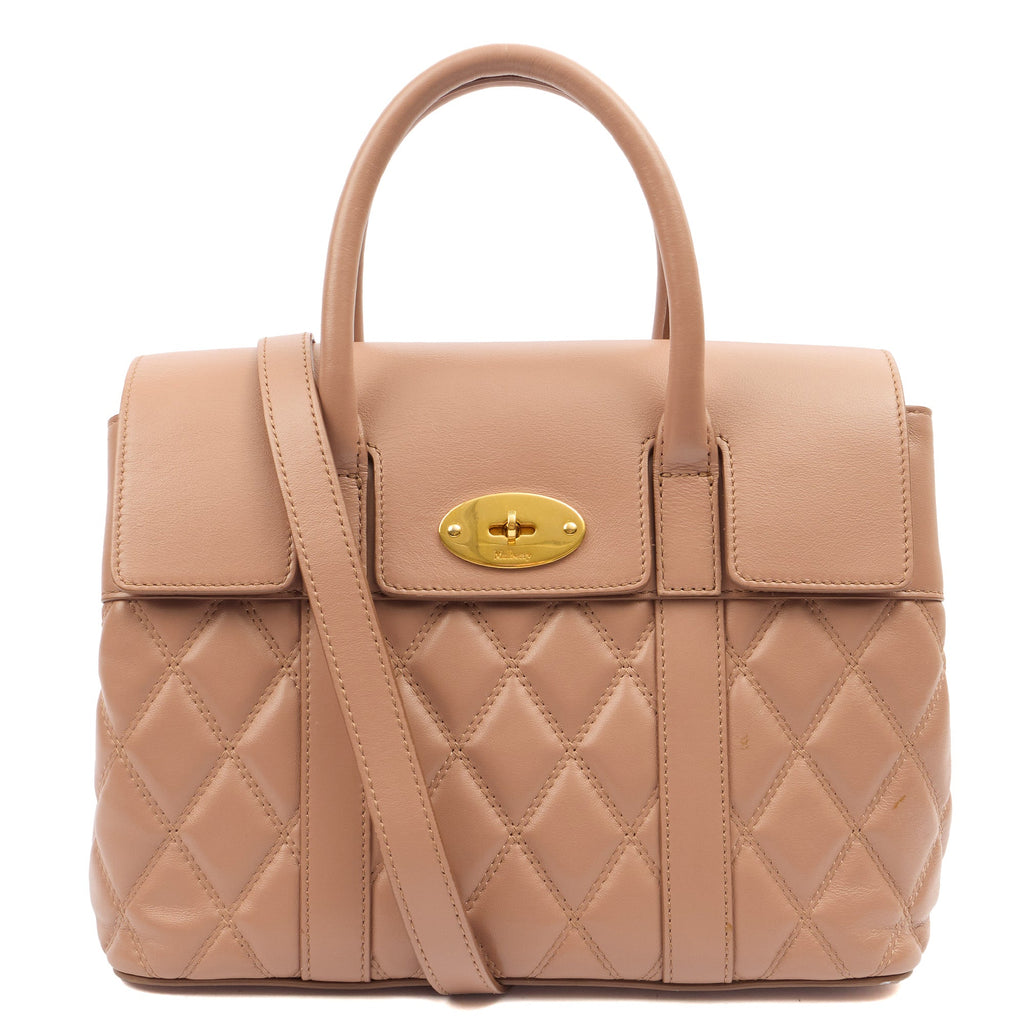 Mulberry Tote Bayswater Backpack in Dark Blush, Calfskin Leather