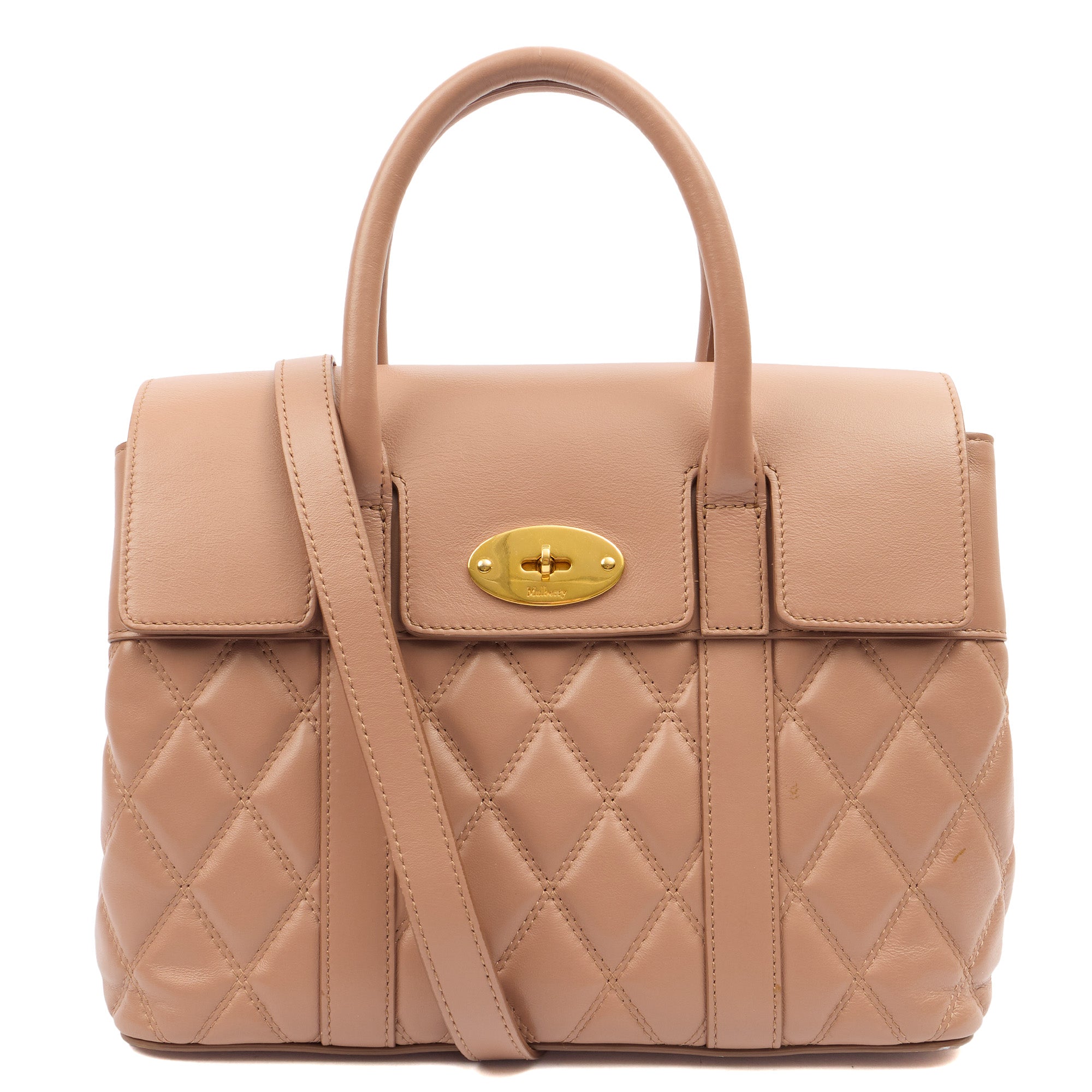 Mulberry Tote Bayswater Backpack in Dark Blush, Calfskin Leather