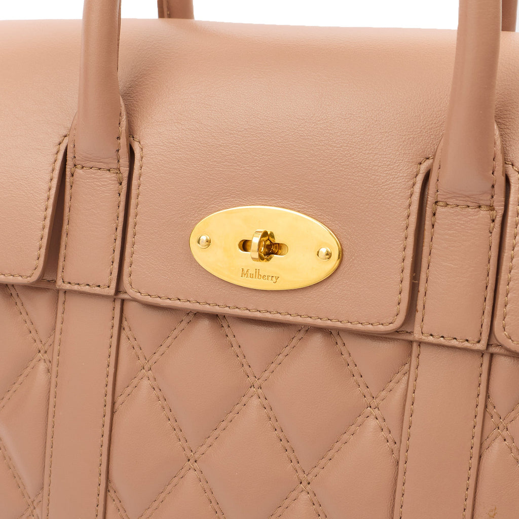 Mulberry Tote Bayswater Backpack in Dark Blush, Calfskin Leather