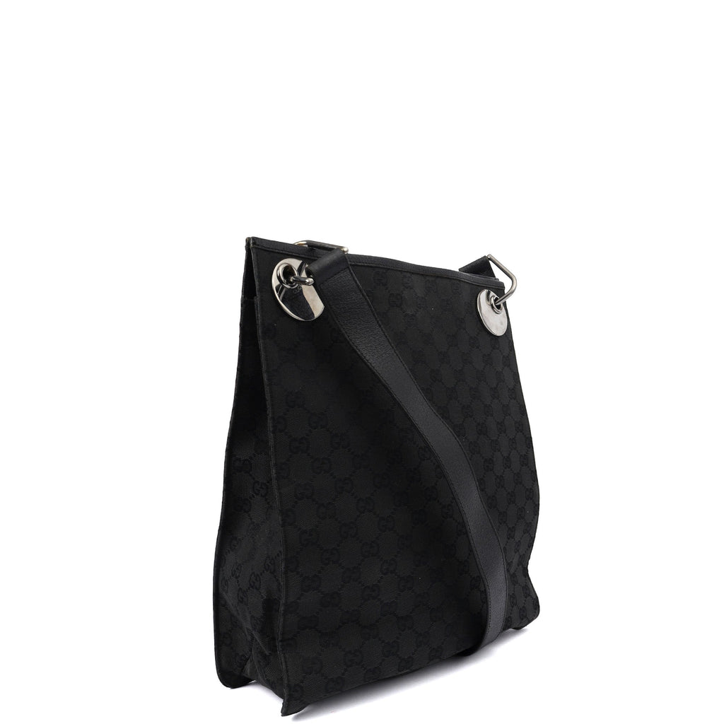 Gucci Cross Body Eclipse Tote in Night Courrier GG Supreme, GG Canvas