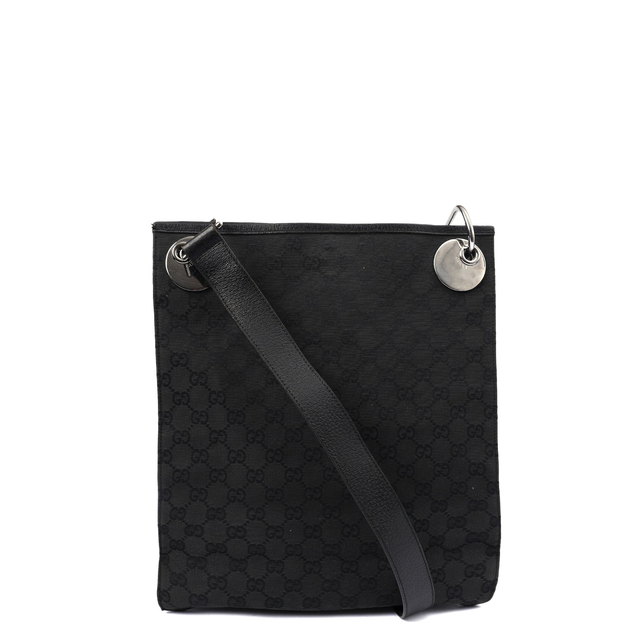 Gucci Cross Body Eclipse Tote in Night Courrier GG Supreme, GG Canvas