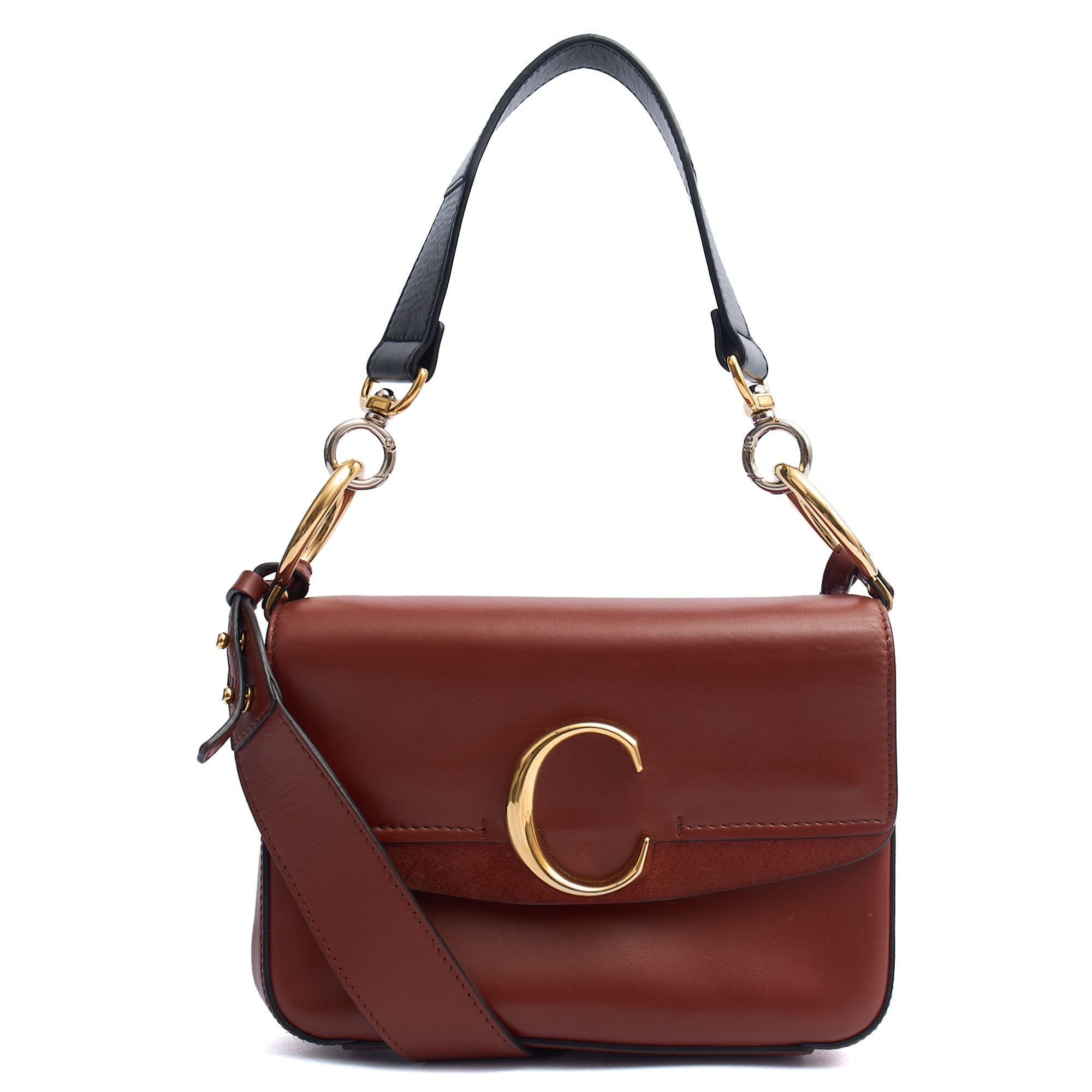 Chloe Cross Body Chloe C - Small in Red, Calfskin Leather