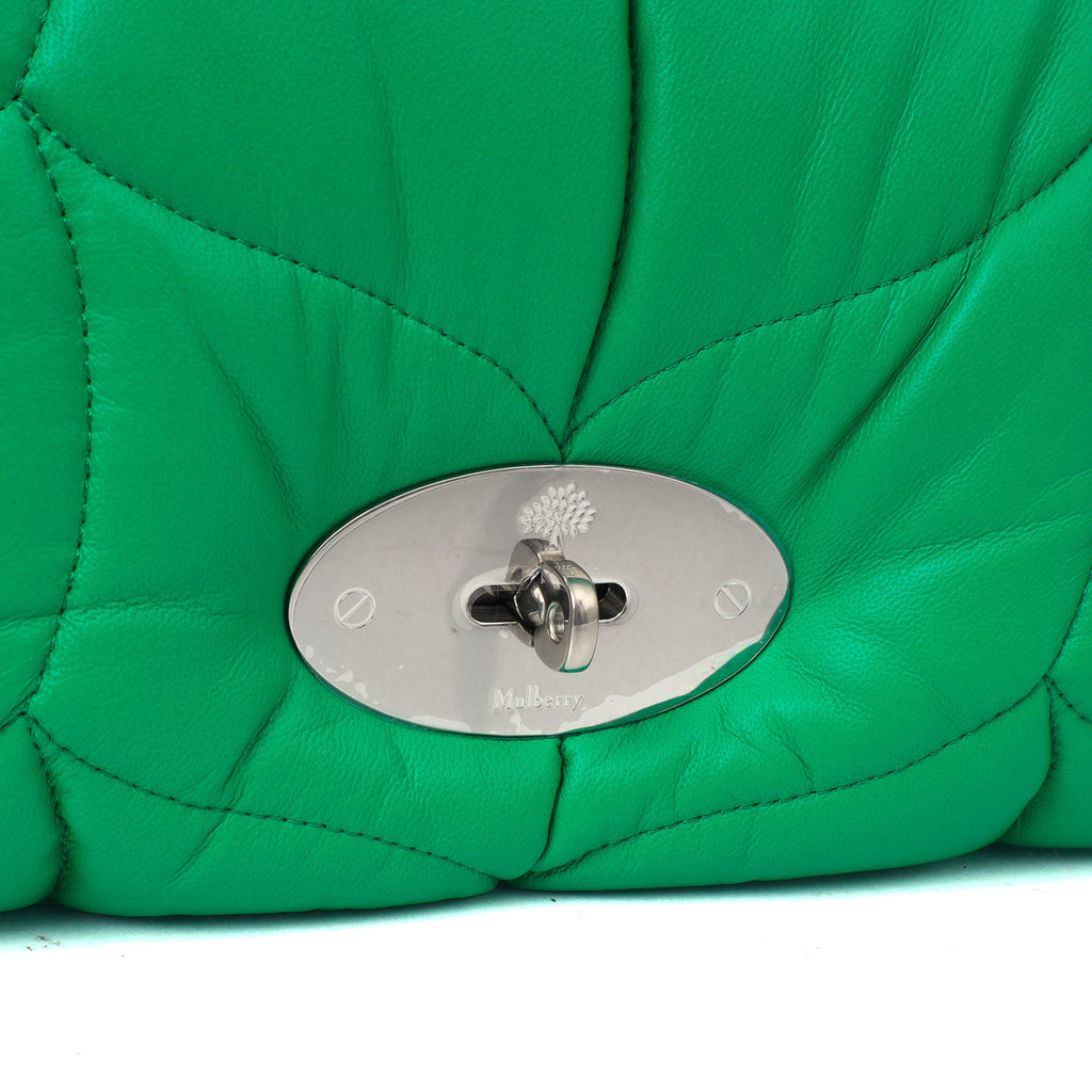 Mulberry Cross Body Little Softie in Lawn Green, Leather