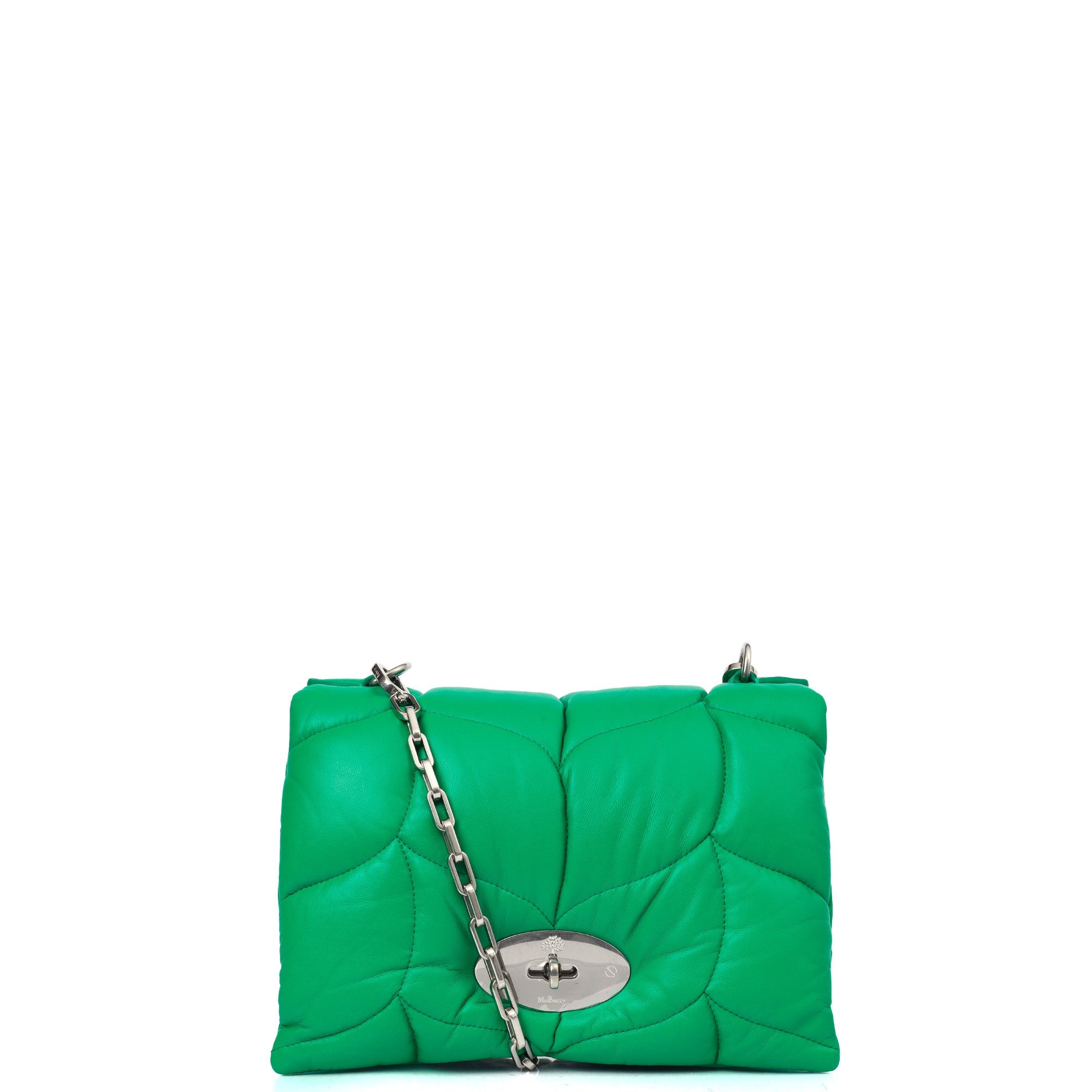 Mulberry Cross Body Little Softie in Lawn Green, Leather