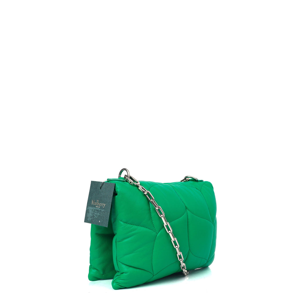 Mulberry Cross Body Little Softie in Lawn Green, Leather