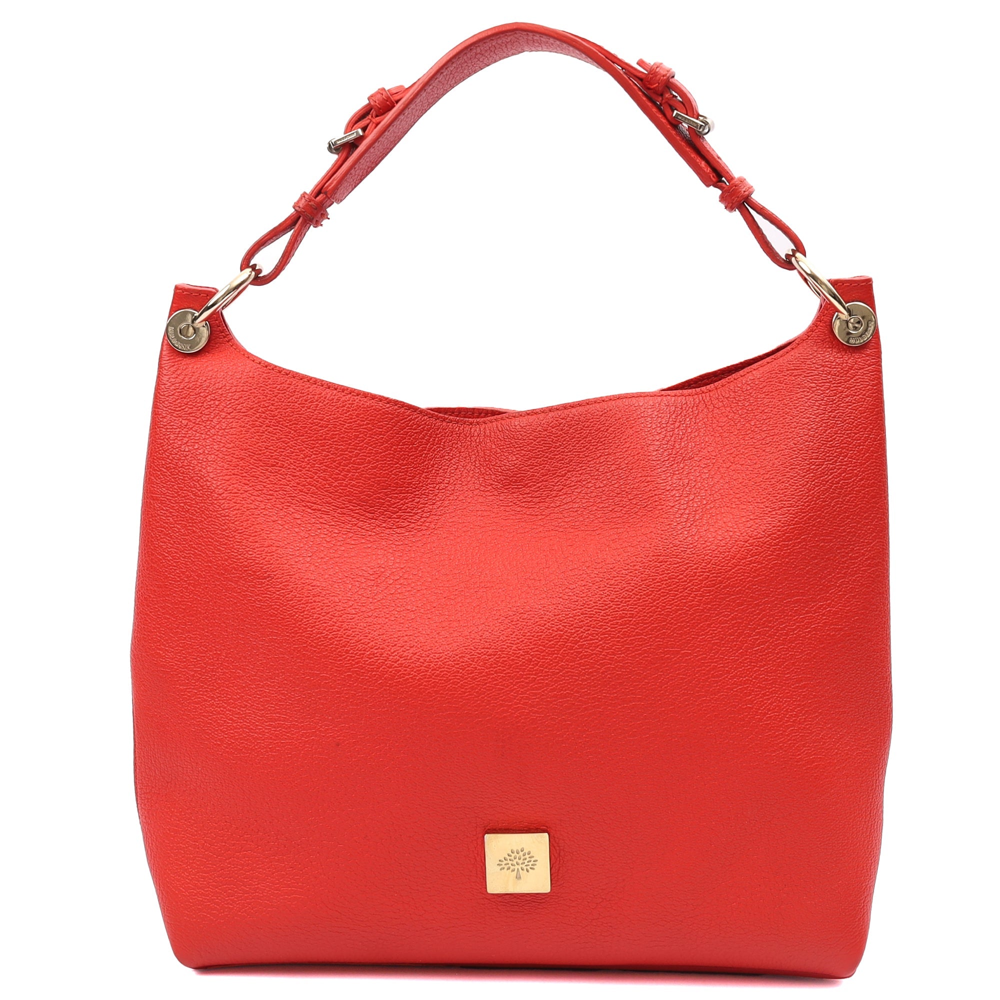 Mulberry Shoulder Bag Freya in Fiery Red, Calfskin Leather