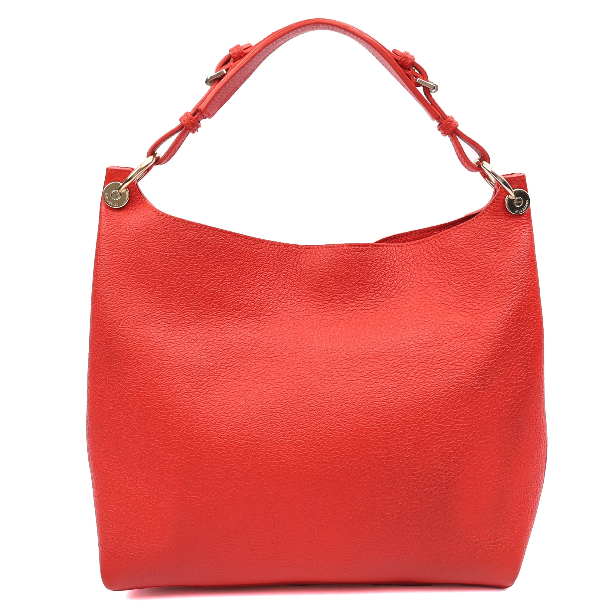 Mulberry Shoulder Bag Freya in Fiery Red, Calfskin Leather