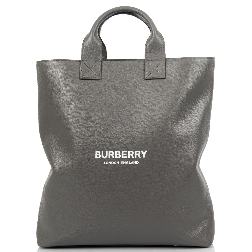 Burberry Tote in Grey, Leather