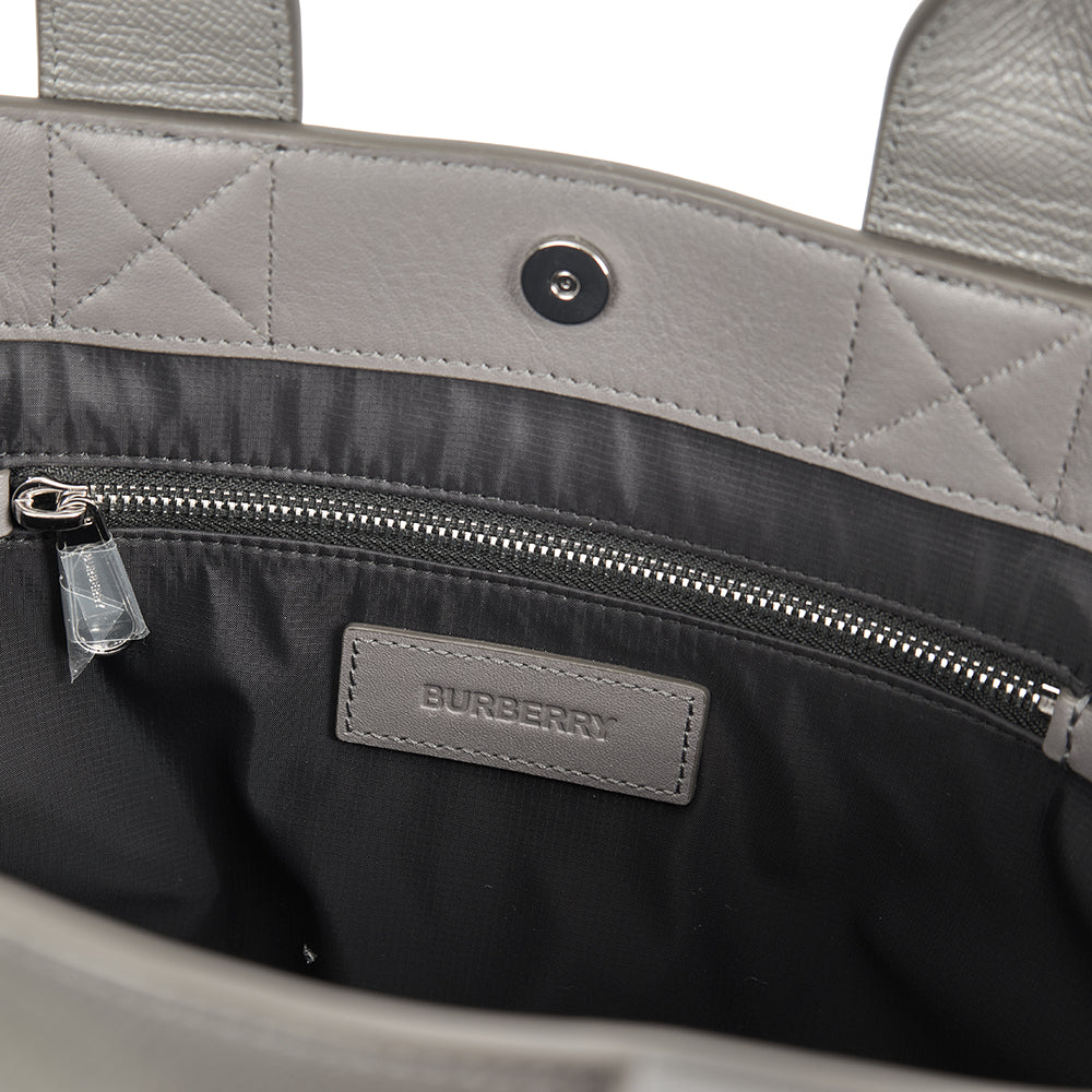 Burberry Tote in Grey, Leather