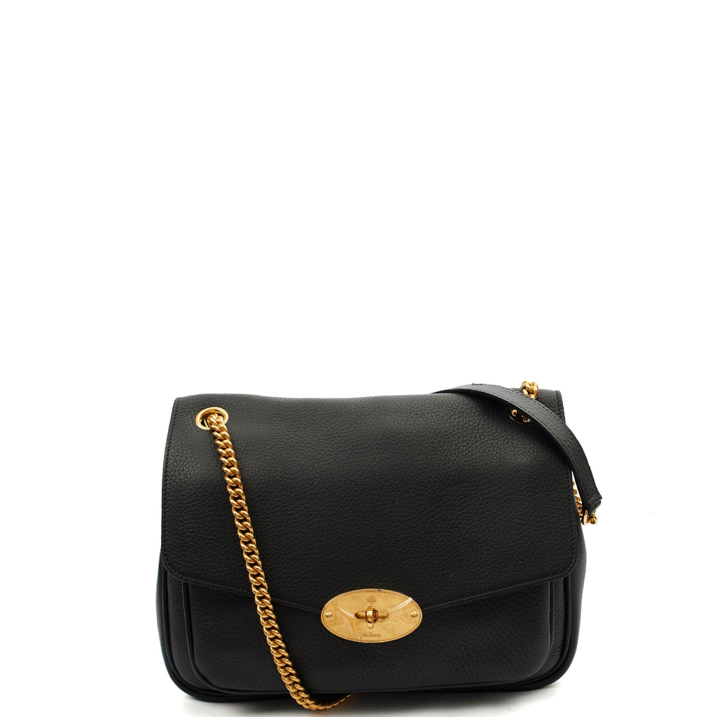 Mulberry Satchel Darley Shoulder Bag  in Black, Leather