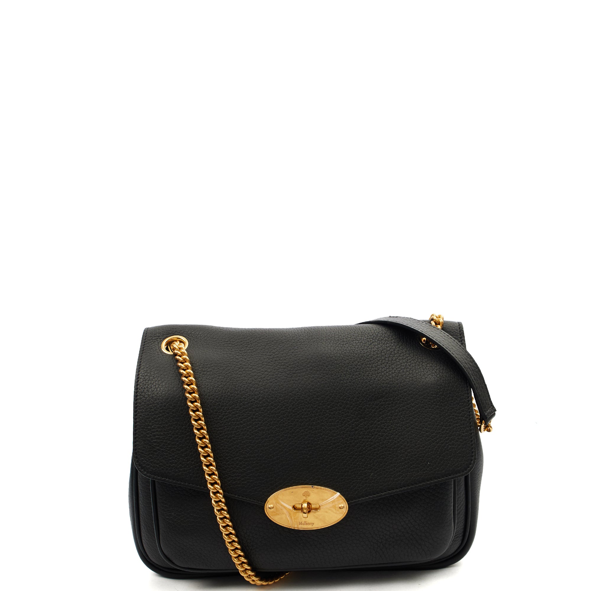 Mulberry Satchel Darley Shoulder Bag  in Black, Leather