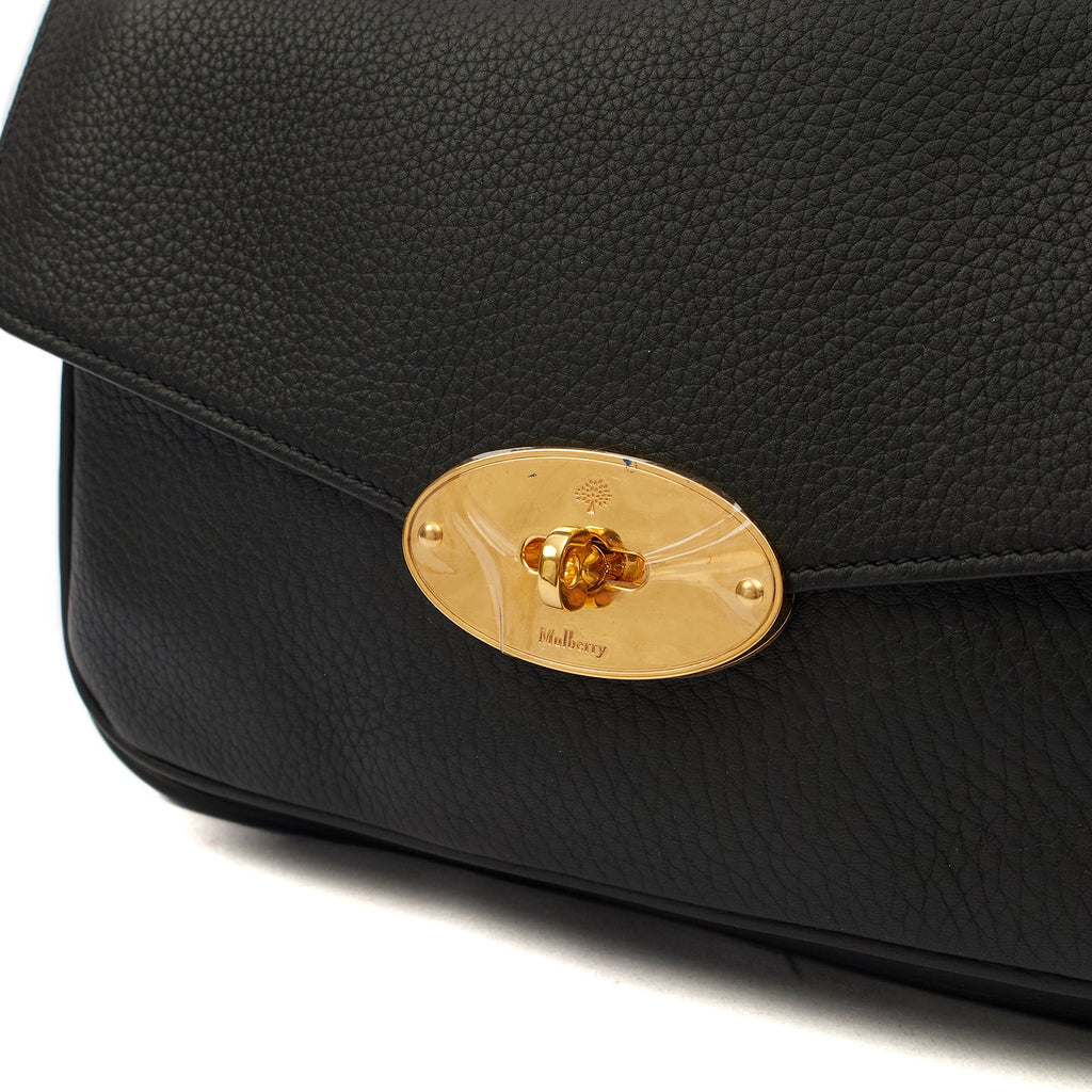 Mulberry Satchel Darley Shoulder Bag  in Black, Leather