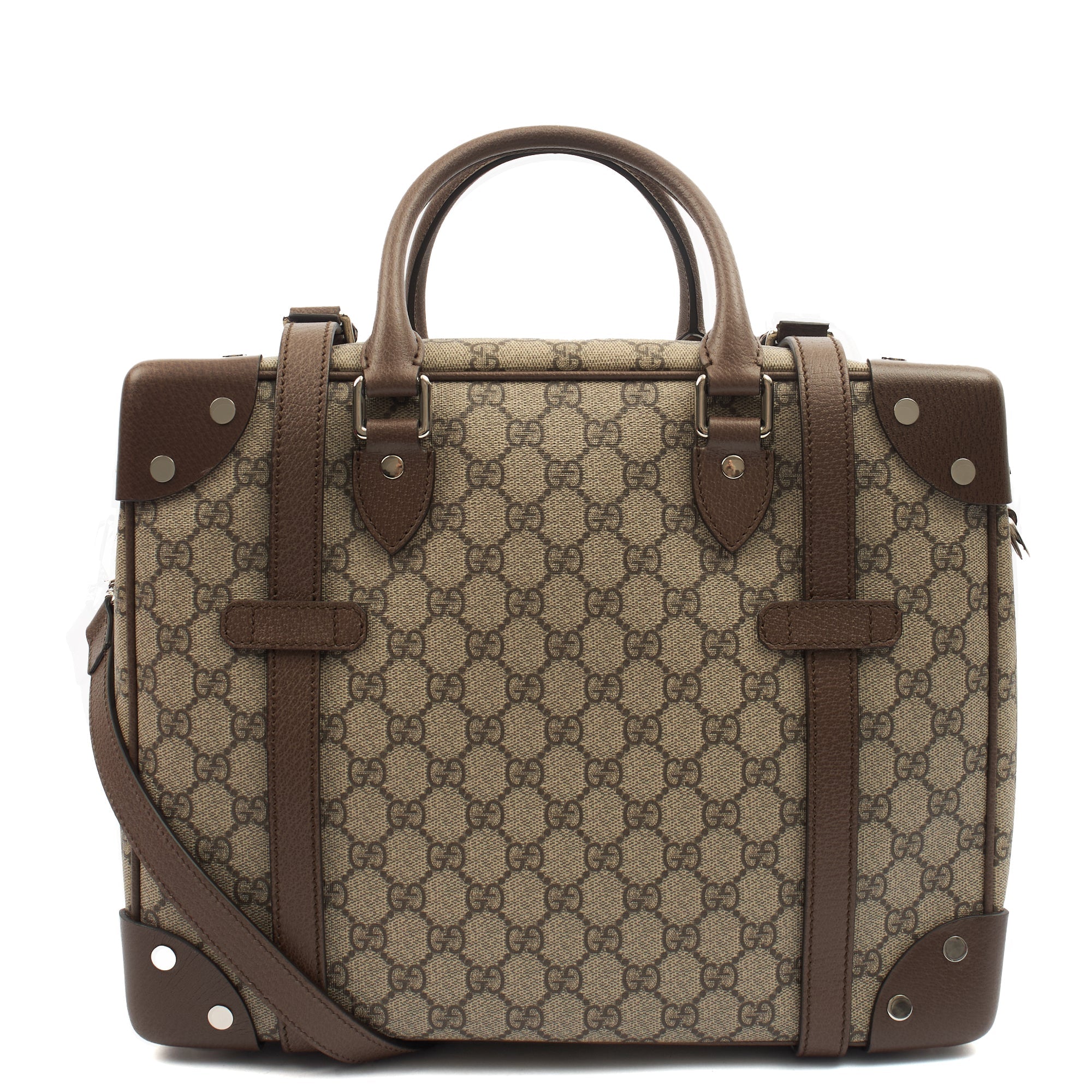 Gucci Top Handle Crossbody  in Brown, Leather