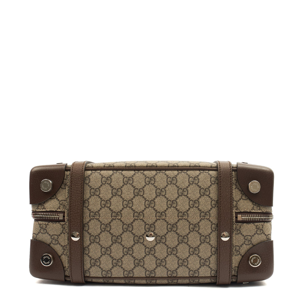 Gucci Top Handle Crossbody  in Brown, Leather