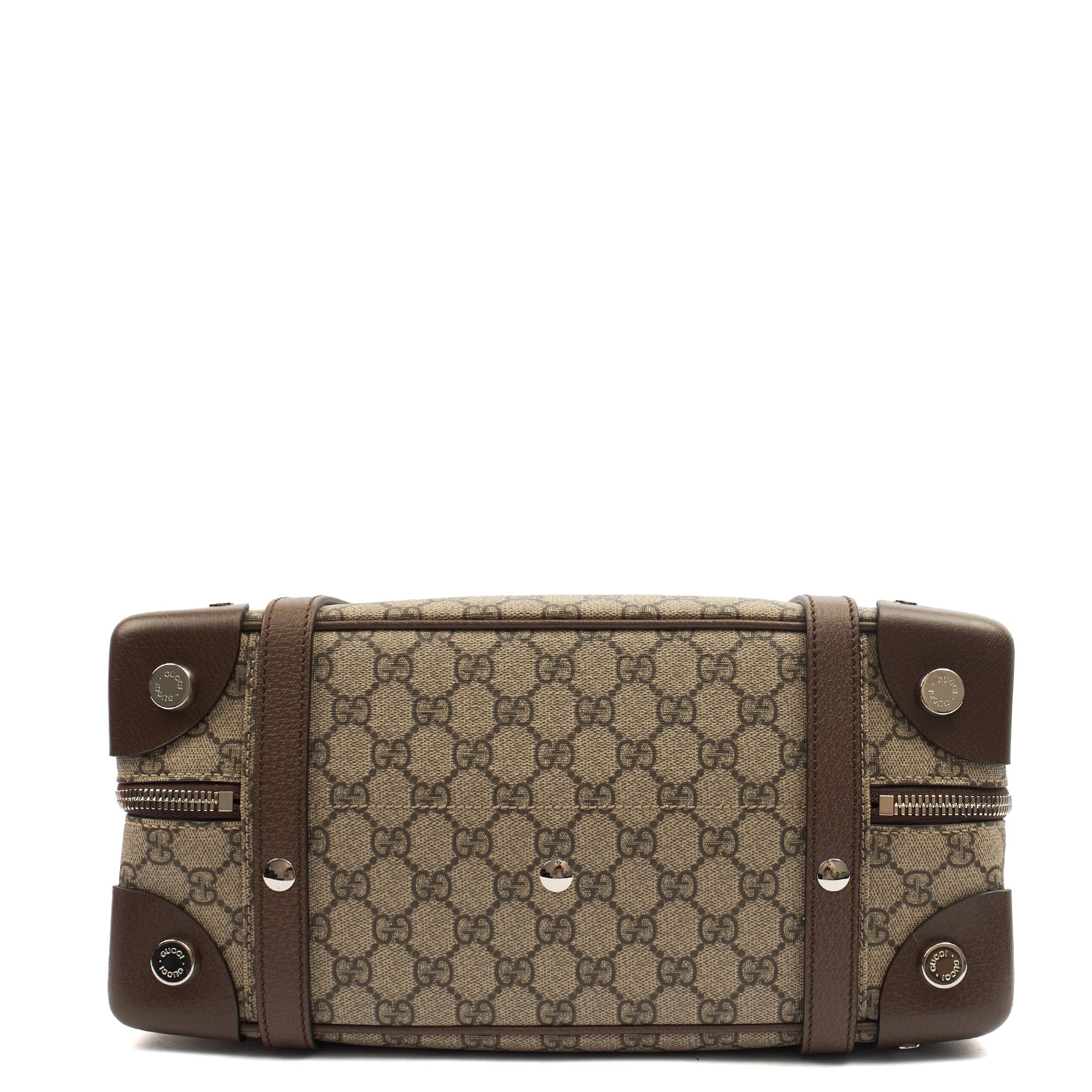 Gucci Top Handle Crossbody  in Brown, Leather