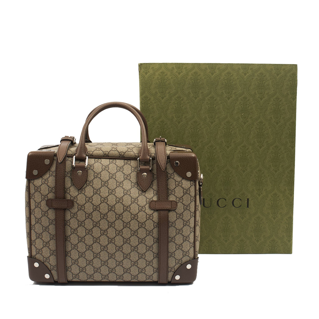 Gucci Top Handle Crossbody  in Brown, Leather
