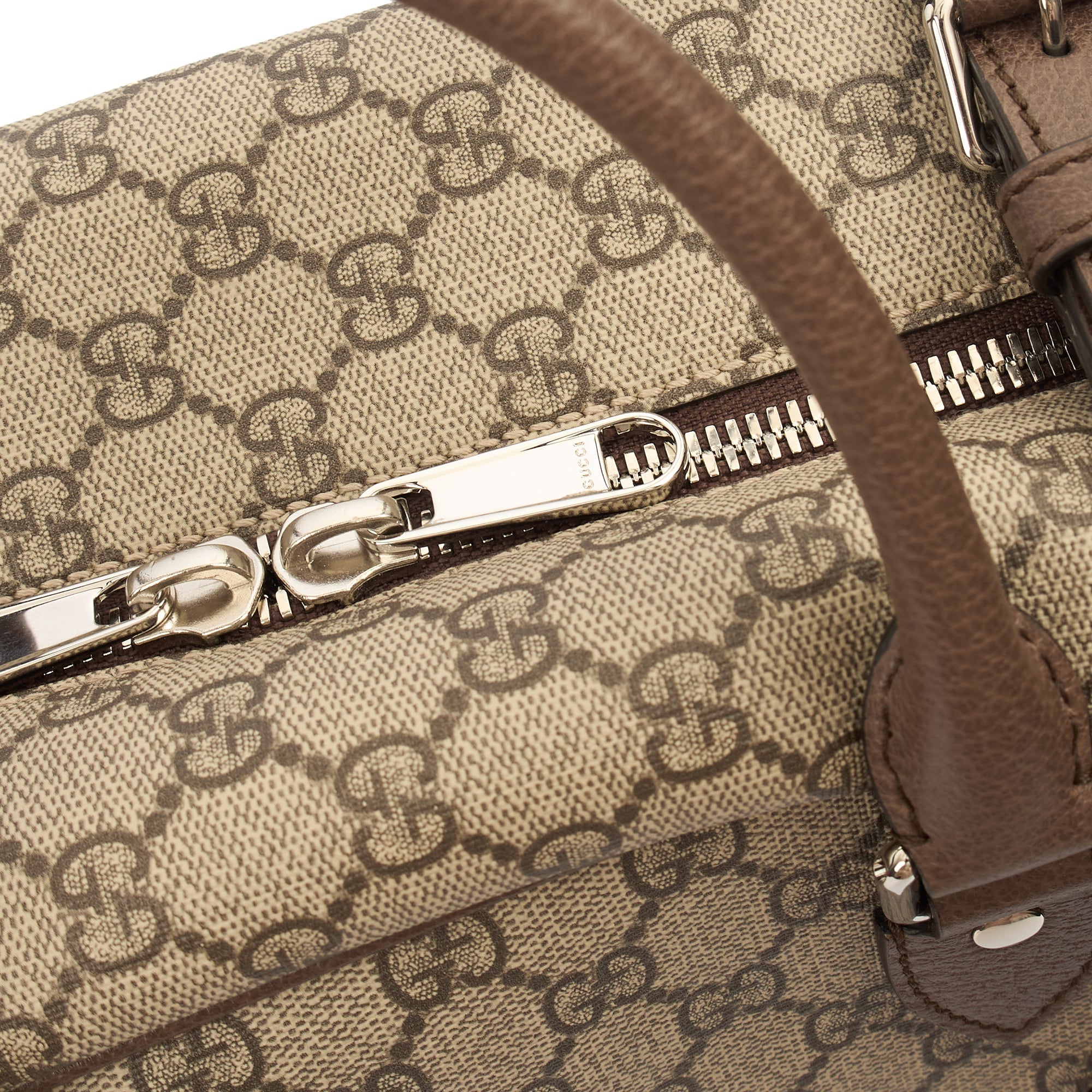 Gucci Top Handle Crossbody  in Brown, Leather