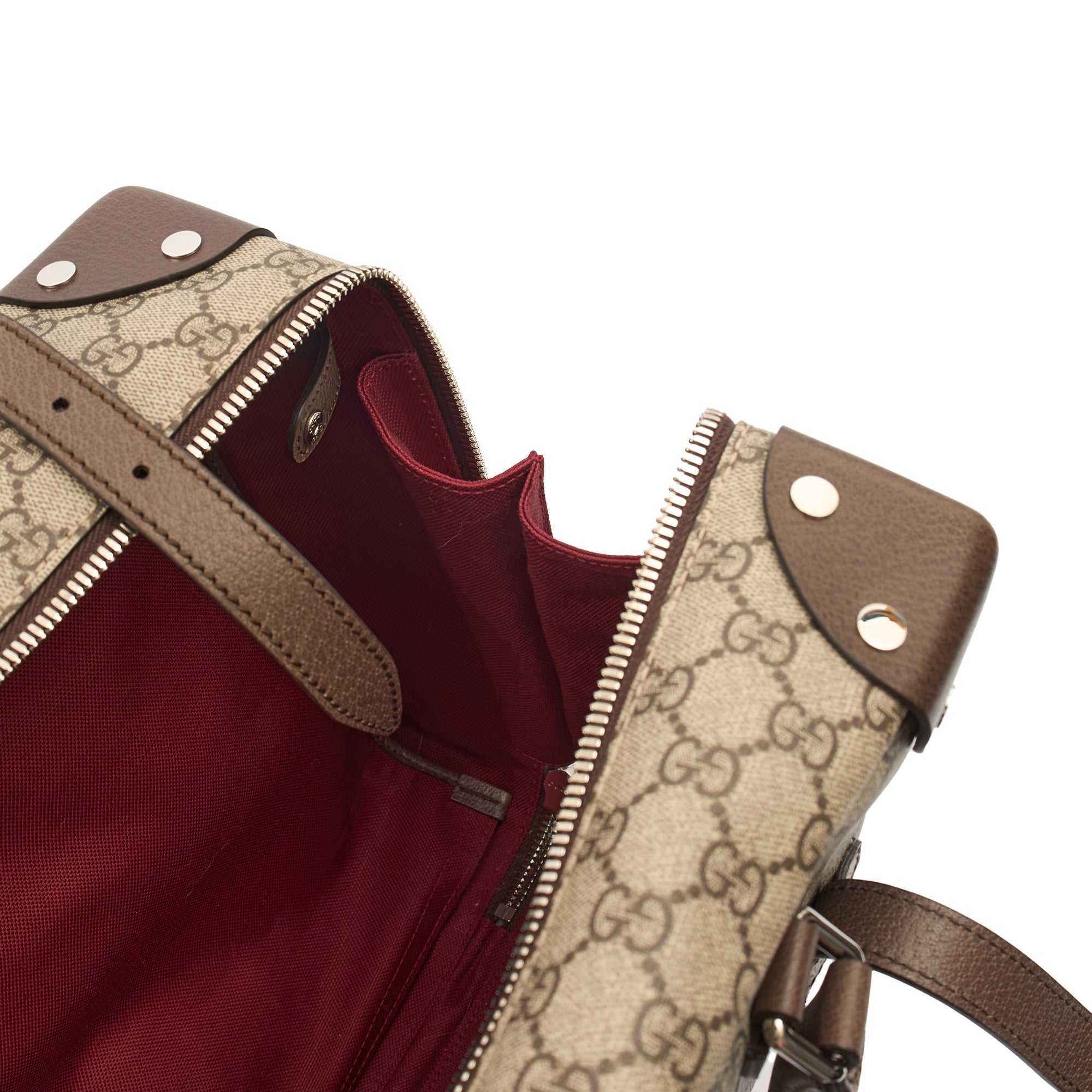 Gucci Top Handle Crossbody  in Brown, Leather
