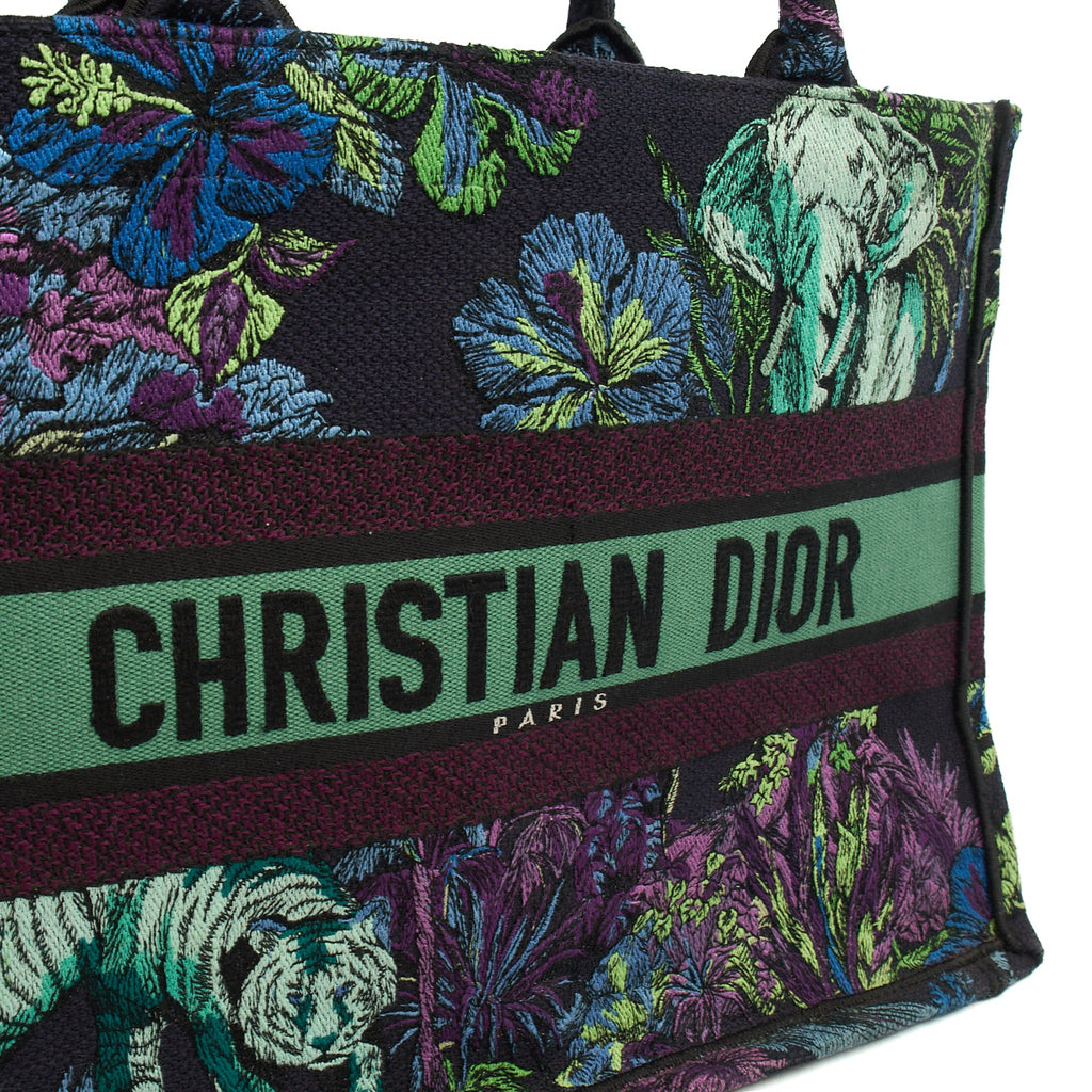 Christian Dior Tote Book Tote - Small in Blue, Fabric