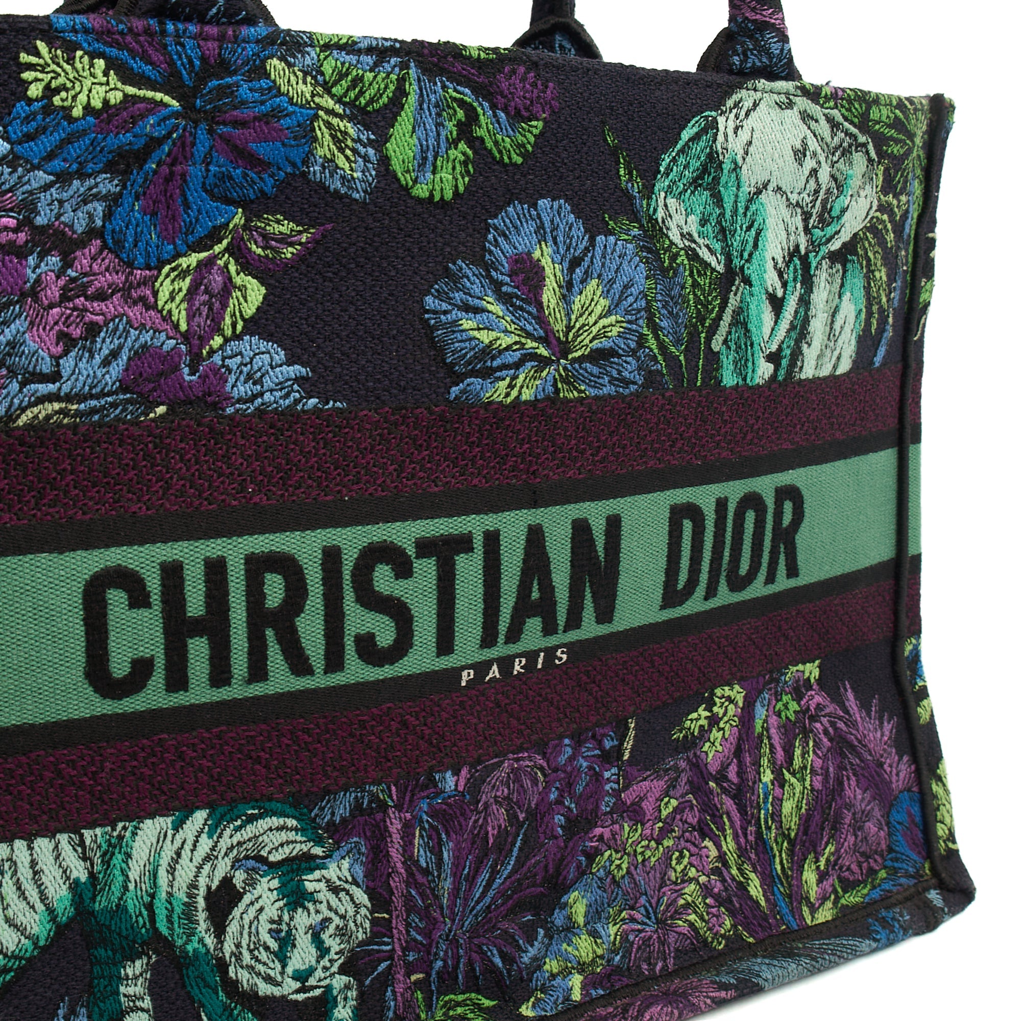 Christian Dior Tote Book Tote - Small in Blue, Fabric
