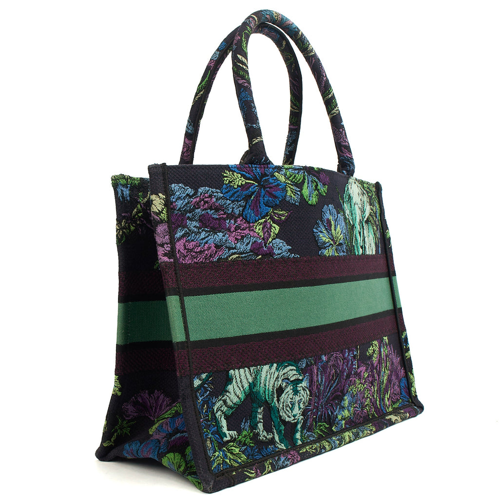 Christian Dior Tote Book Tote - Small in Blue, Fabric