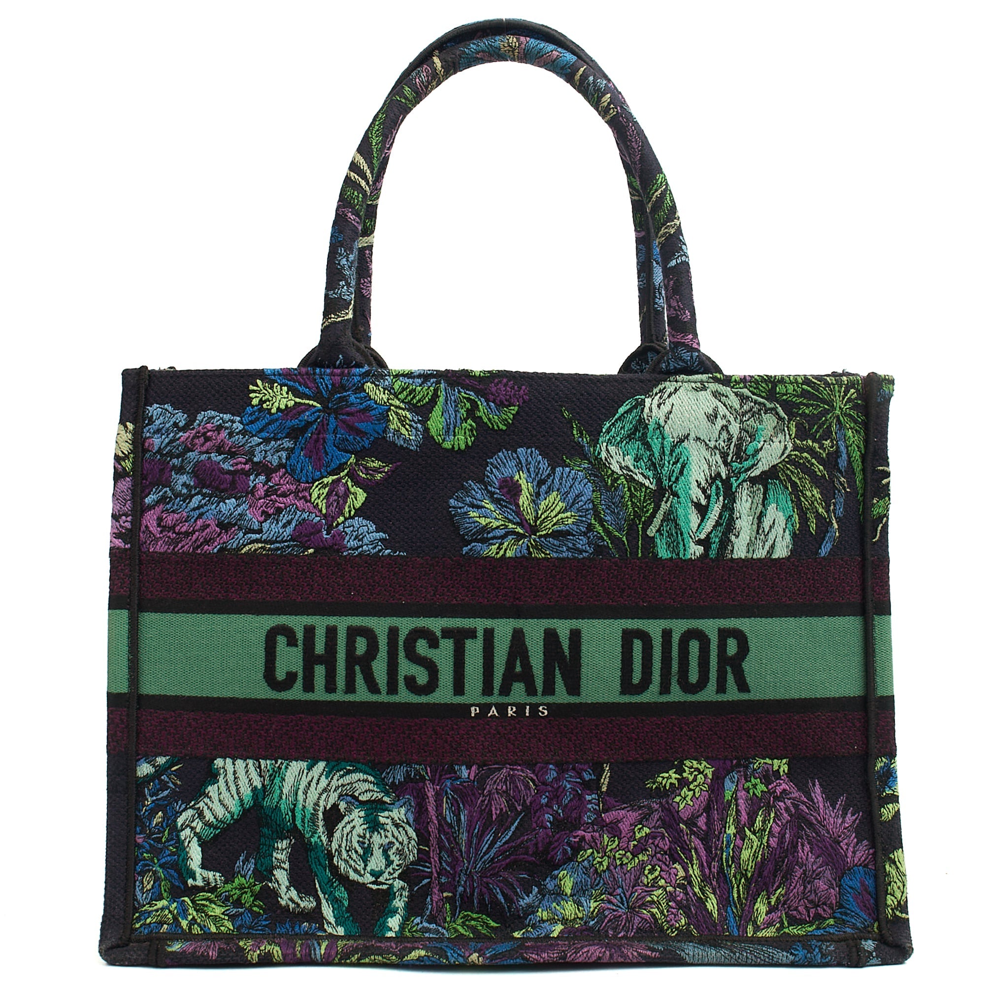 Christian Dior Tote Book Tote - Small in Blue, Fabric