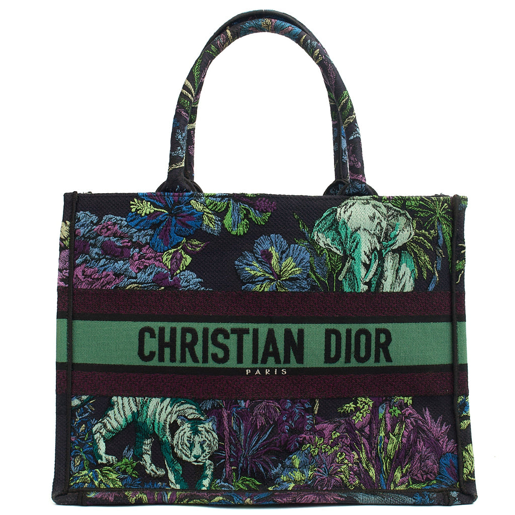 Christian Dior Tote Book Tote - Small in Blue, Fabric