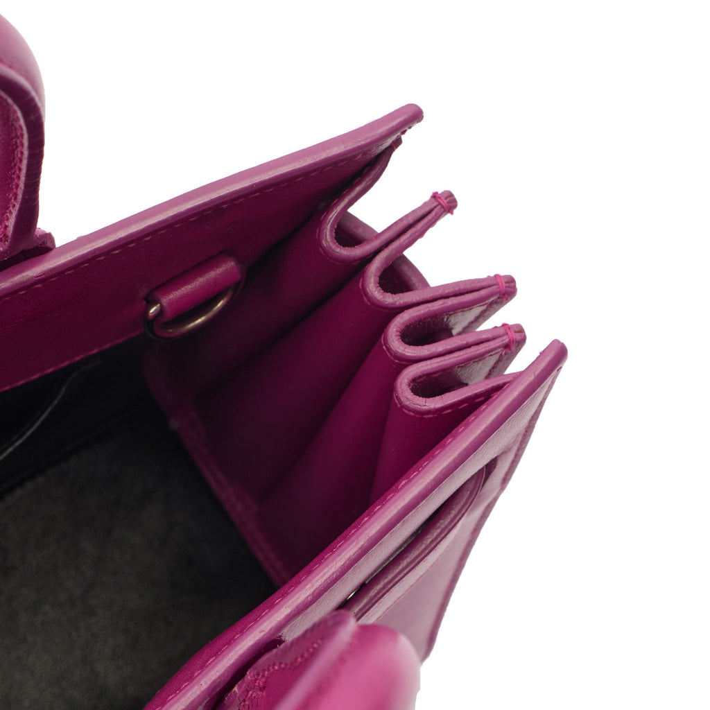 Saint Laurent Tote Sac de Jour Nano in Pink, Calfskin Leather