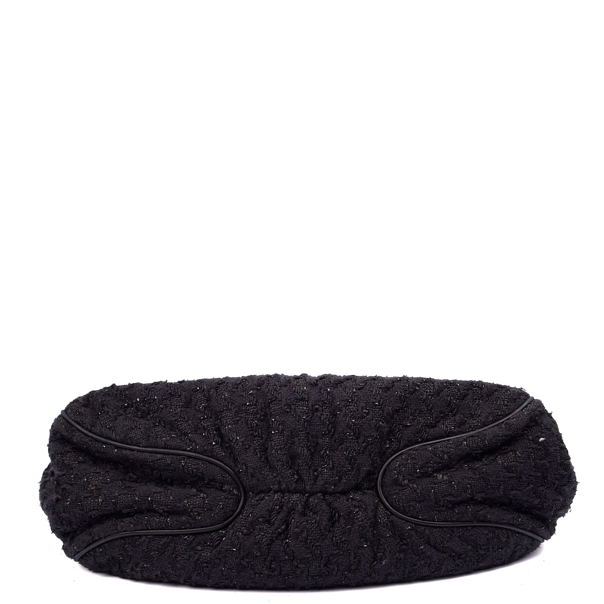 Chanel Top Handle Tweed Top Handle in Black, Fabric