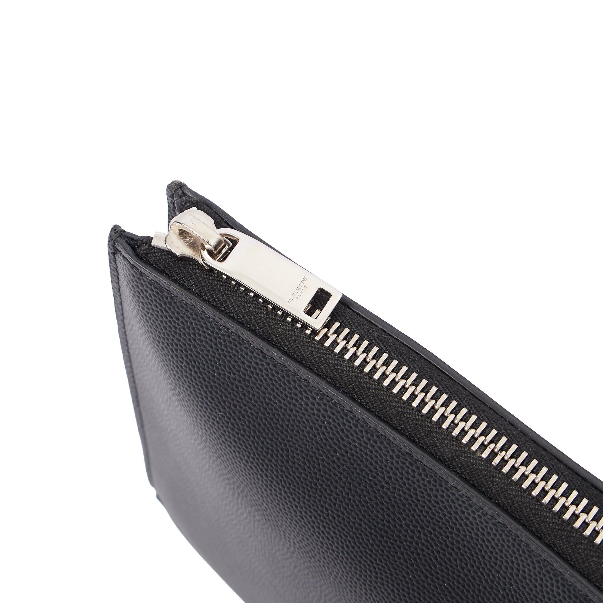 Saint Laurent Clutch Pouch in Black, Leather