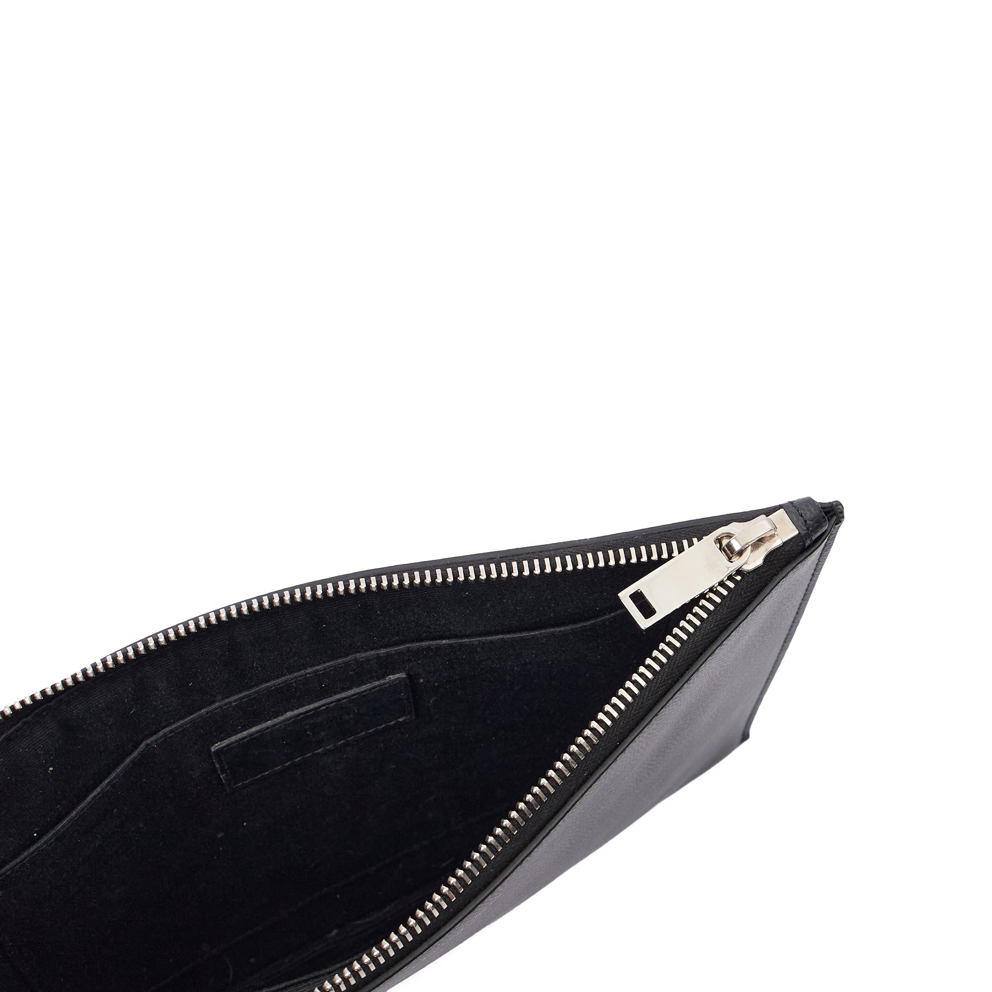 Saint Laurent Clutch Pouch in Black, Leather