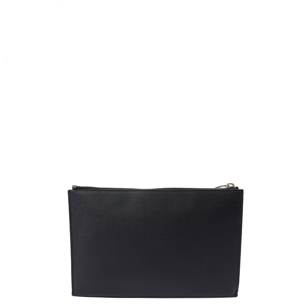 Saint Laurent Clutch Pouch in Black, Leather