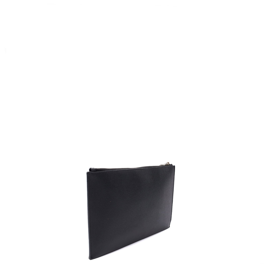 Saint Laurent Clutch Pouch in Black, Leather