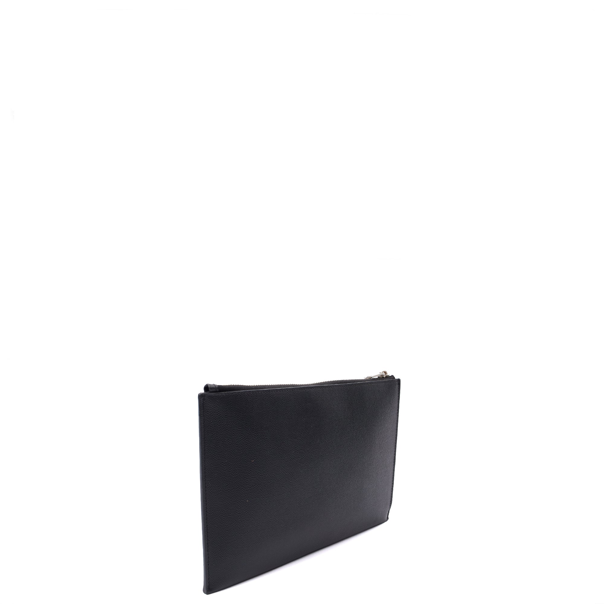 Saint Laurent Clutch Pouch in Black, Leather