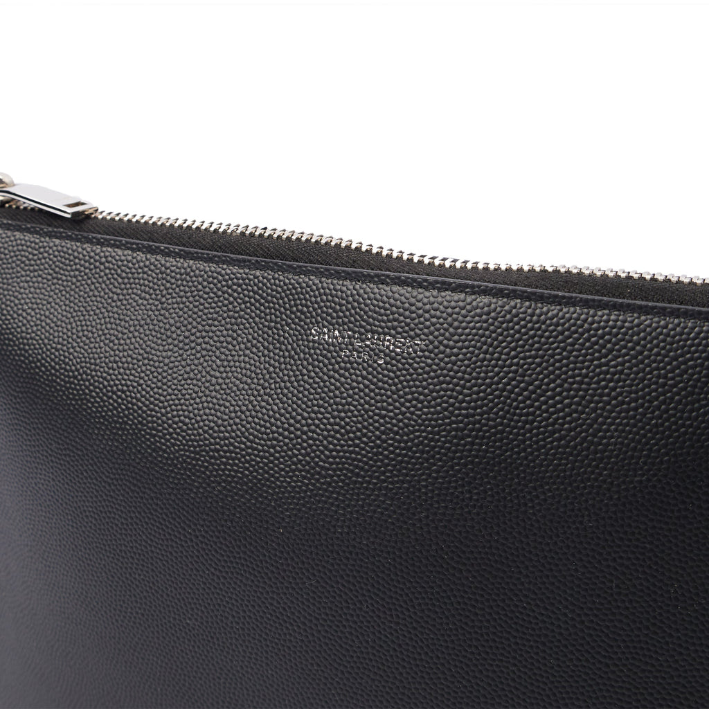 Saint Laurent Clutch Pouch in Black, Leather