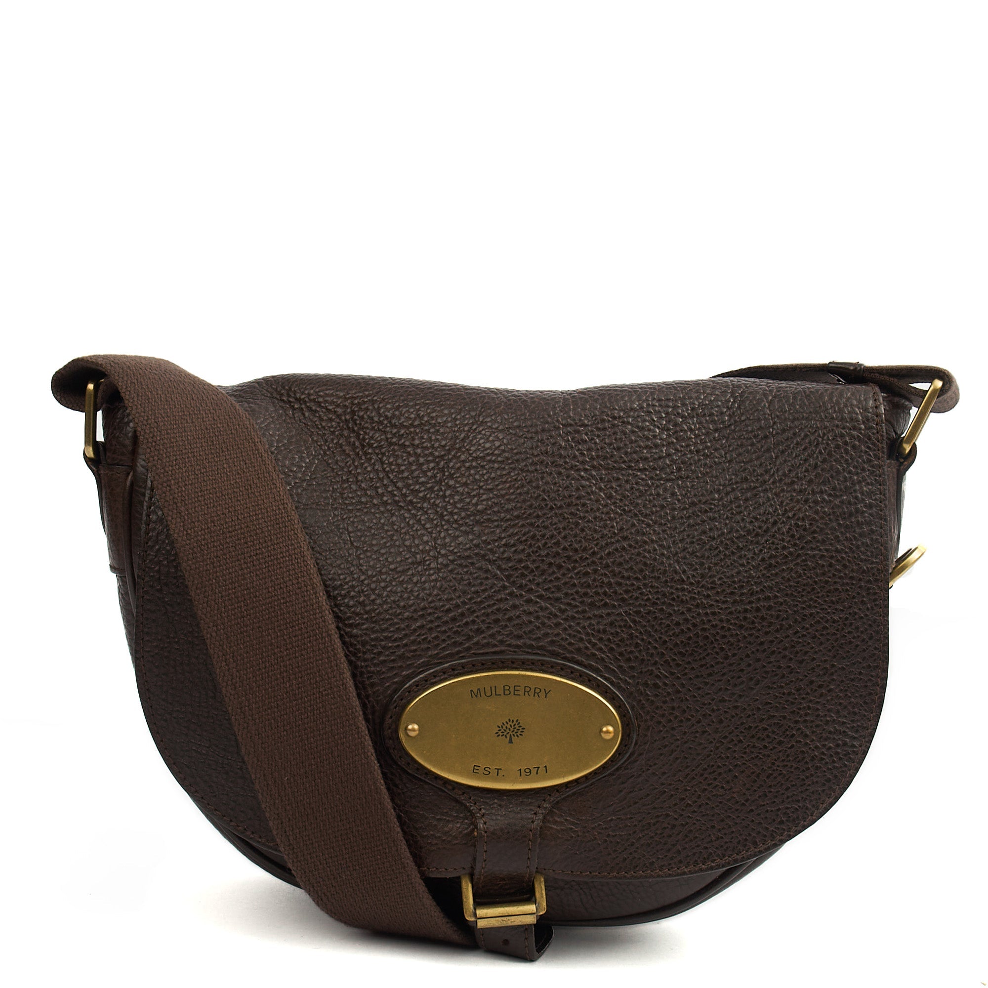 Mulberry Cross Body Vintage Shoulder Bag in Brown, Calfskin Leather