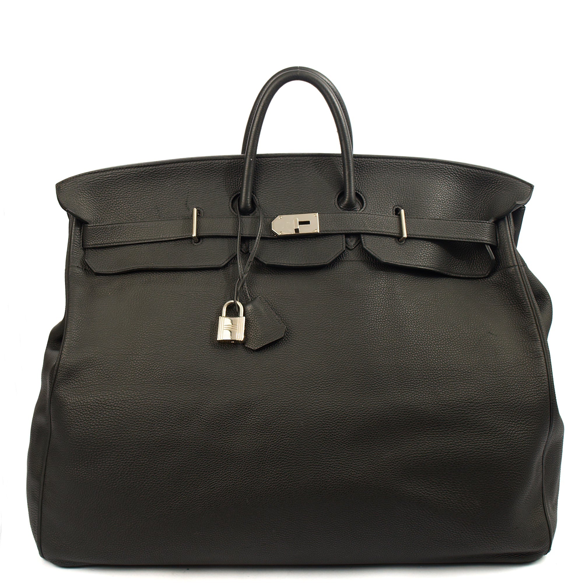 Hermes Tote HAC 60 in Black, Togo Leather