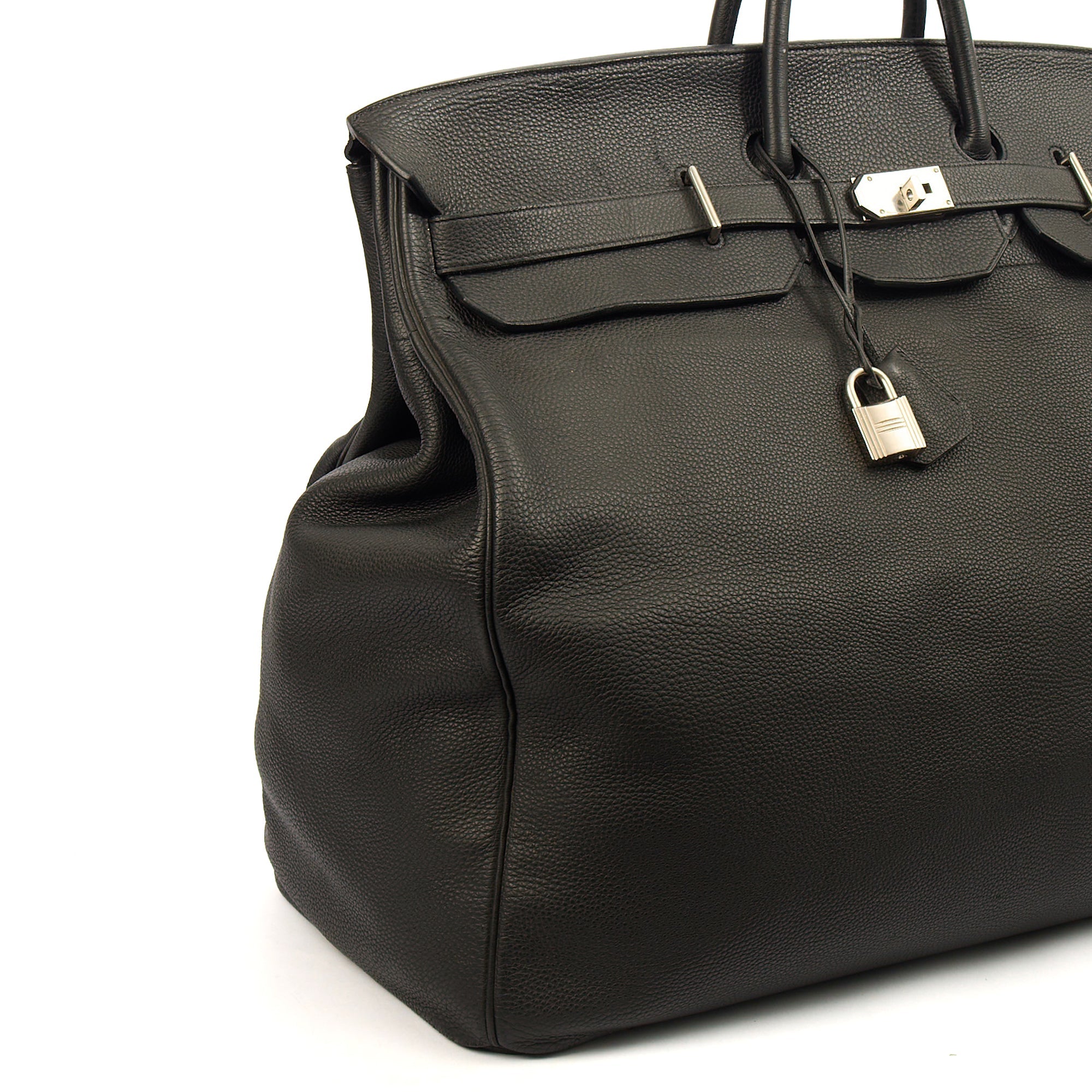 Hermes Tote HAC 60 in Black, Togo Leather