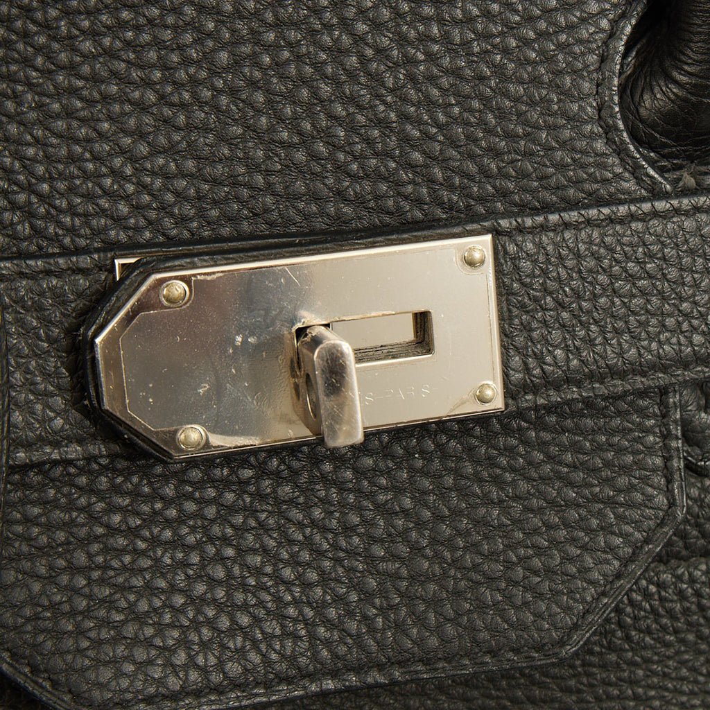 Hermes Tote HAC 60 in Black, Togo Leather