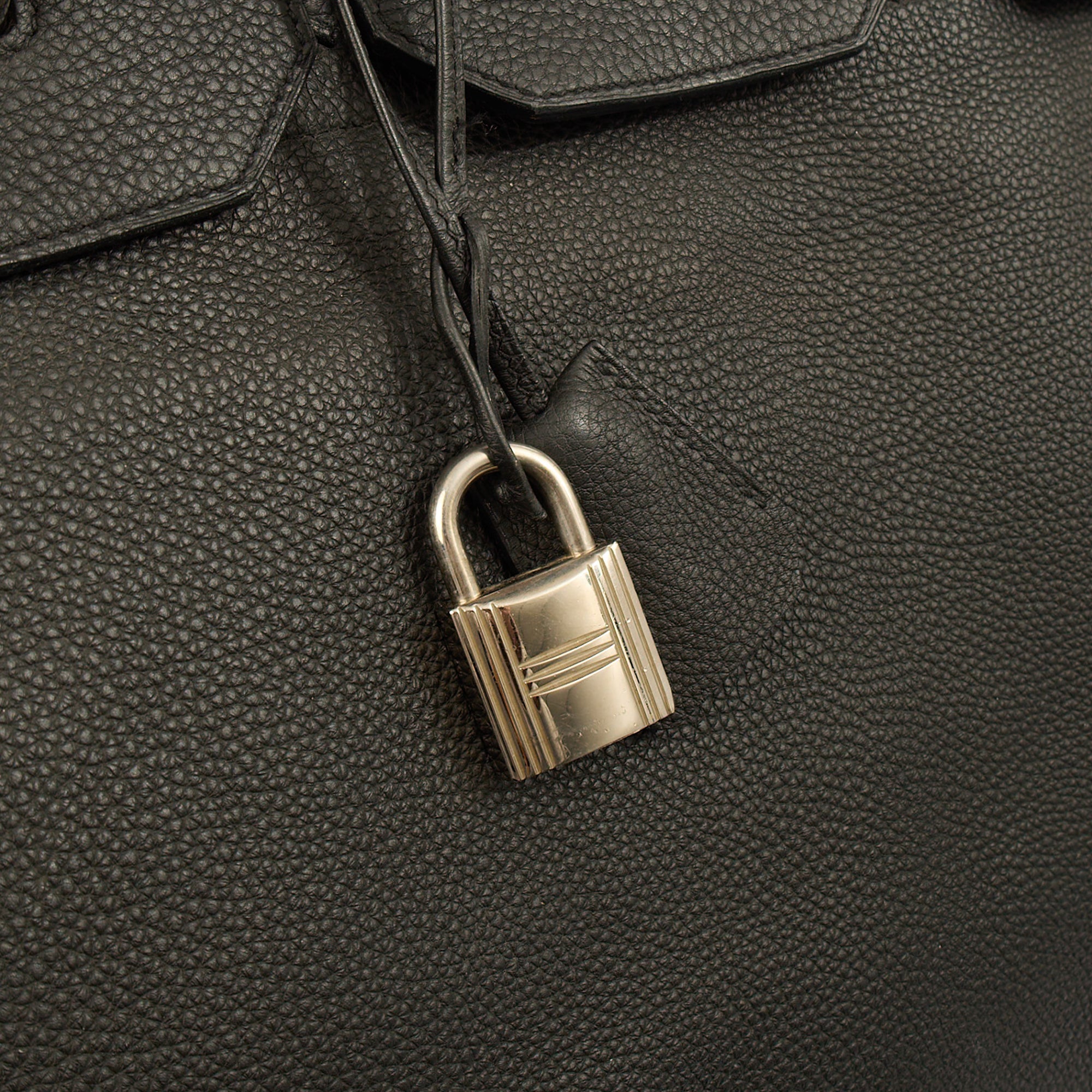 Hermes Tote HAC 60 in Black, Togo Leather