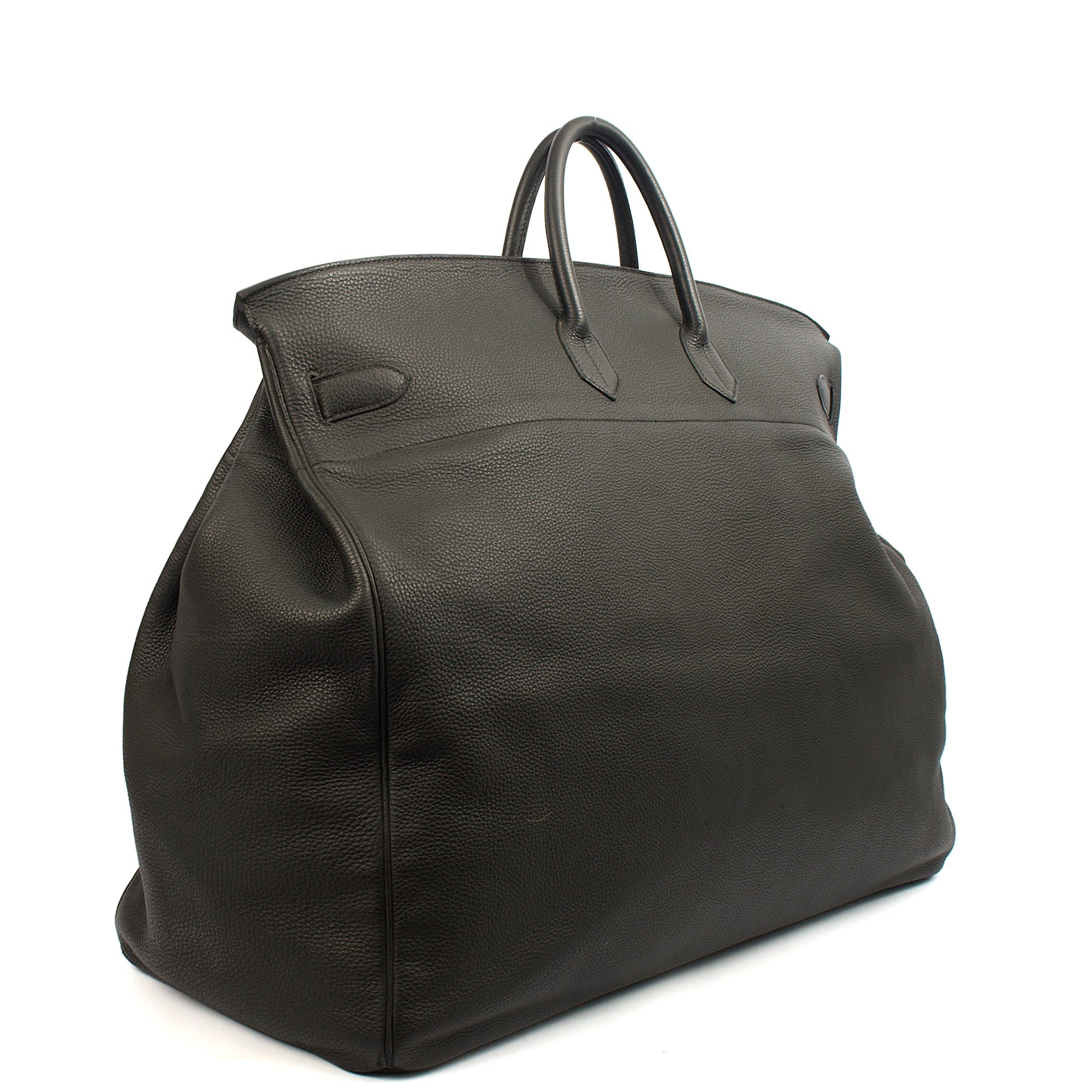 Hermes Tote HAC 60 in Black, Togo Leather