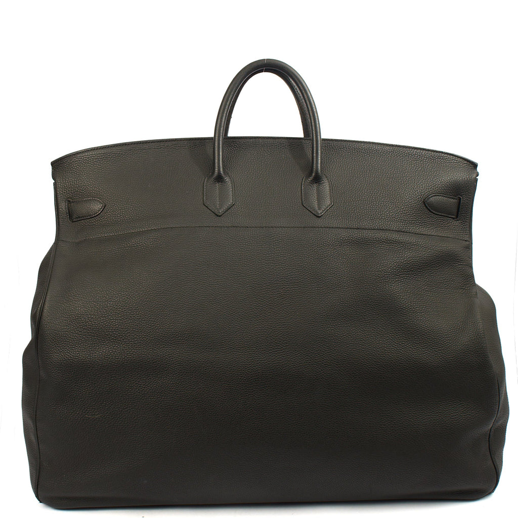 Hermes Tote HAC 60 in Black, Togo Leather