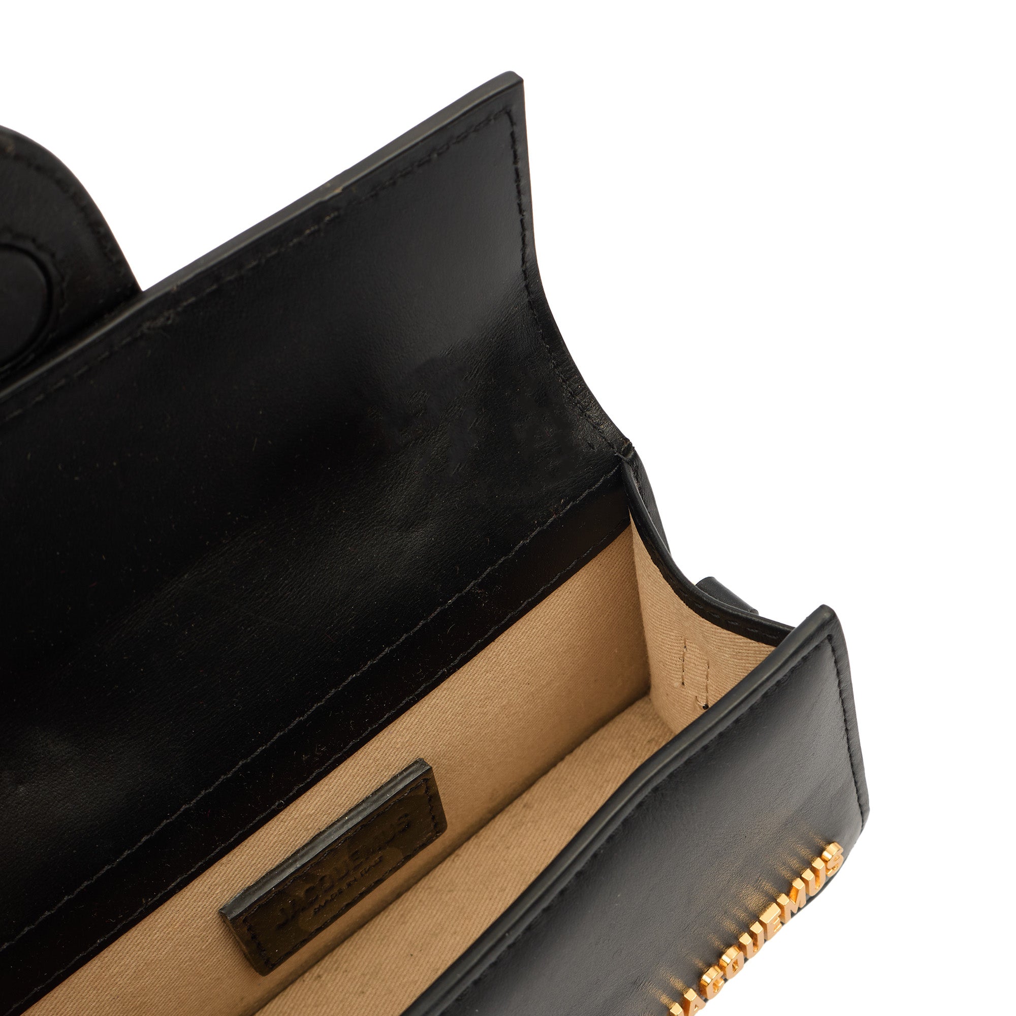 Jacquemus Cross Body Le Bambino in Black, Leather