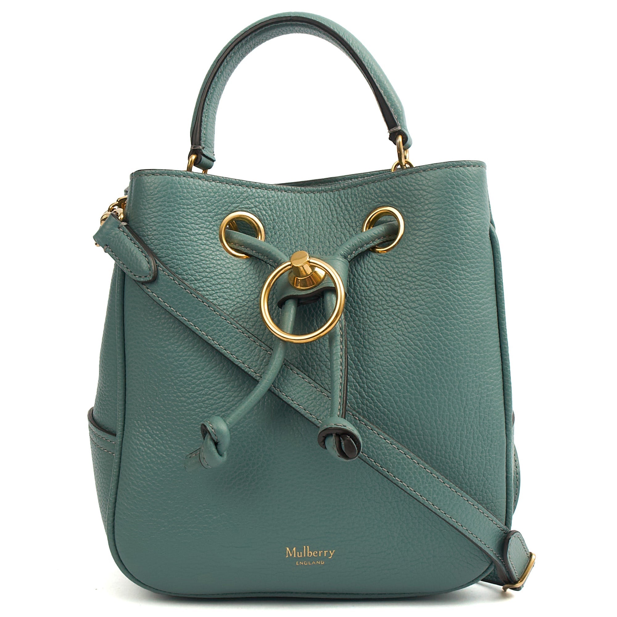 Mulberry Top Handle Hampstead - Small in Blue, Calfskin Leather