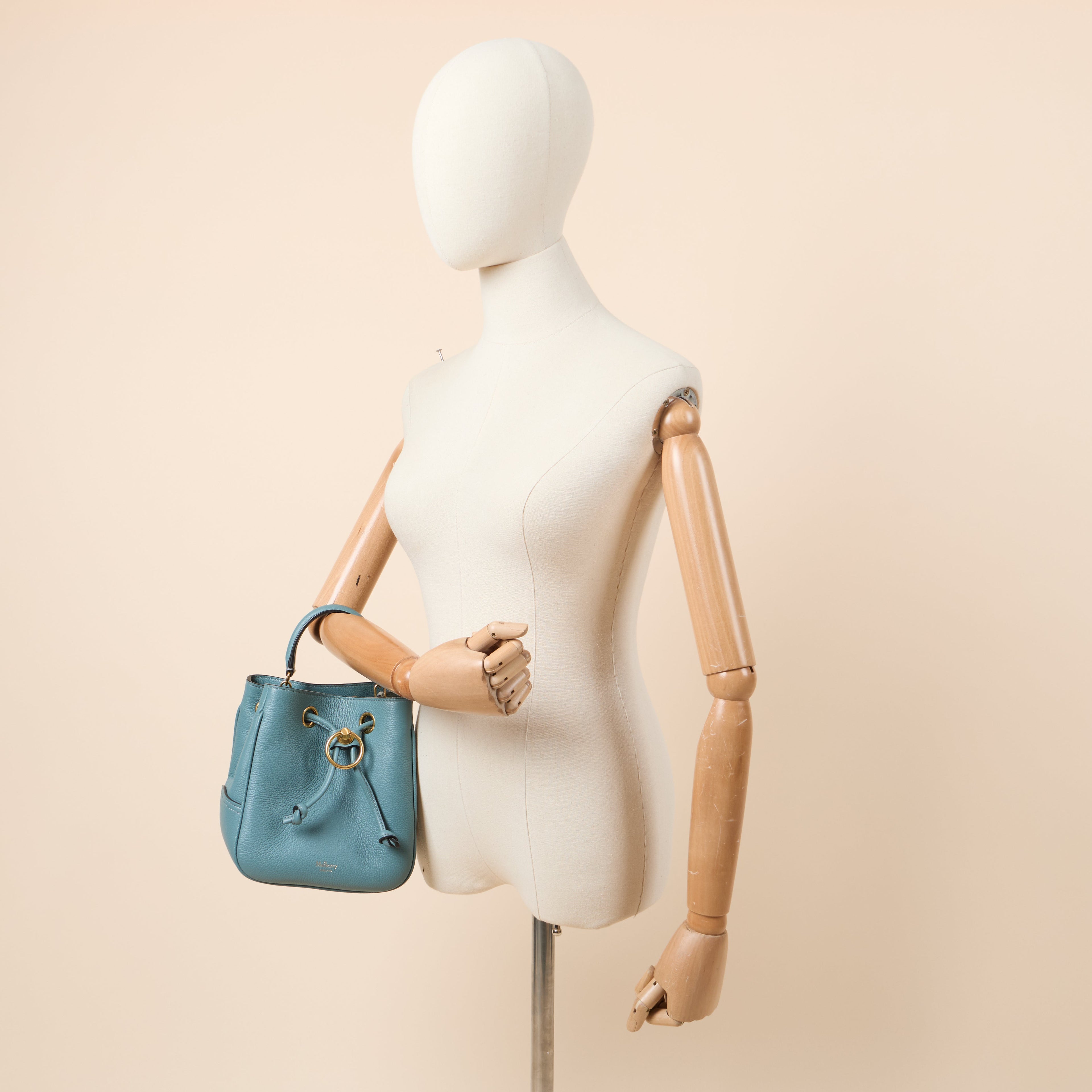Mulberry Top Handle Hampstead - Small in Blue, Calfskin Leather