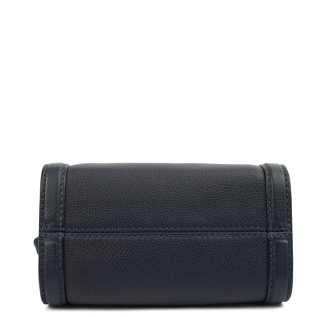Alexander McQueen Cross Body Skull Bag - Small in Navy, Leather