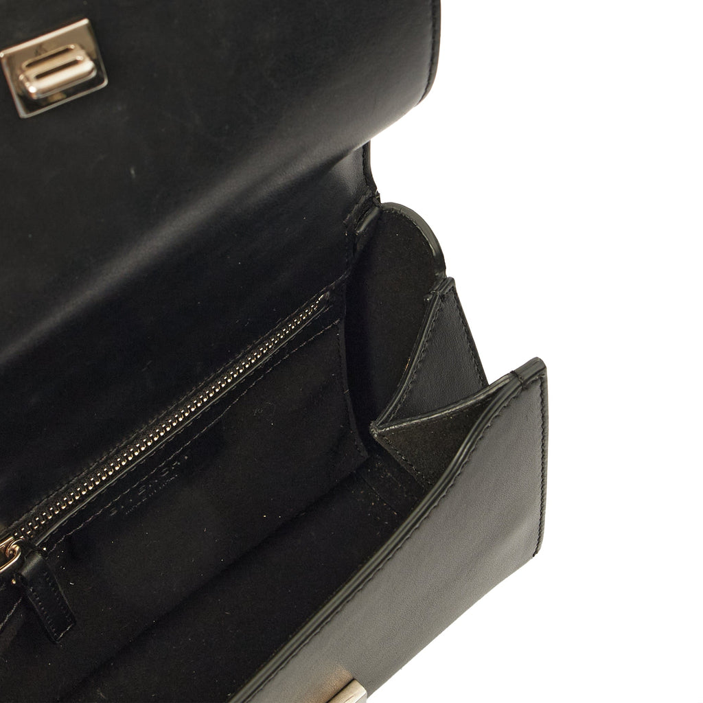 Givenchy Top Handle Pandora Box - Mini in Black, Box Calfskin